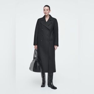 NWT COS Charcoal Wool Coat